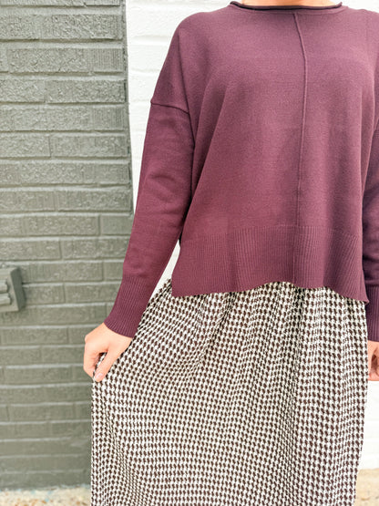 The Chocolate Check Skirt