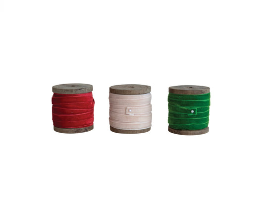 Velvet Ribbon on Spool