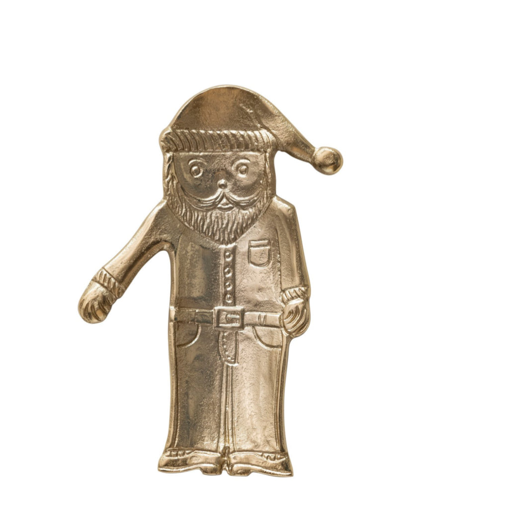 Metal Santa Shaped Dish