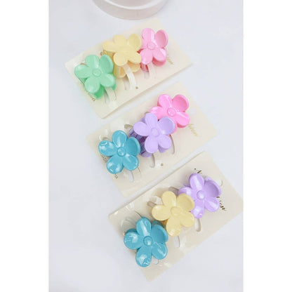 Mini Flower Hair Clip Set 3pc