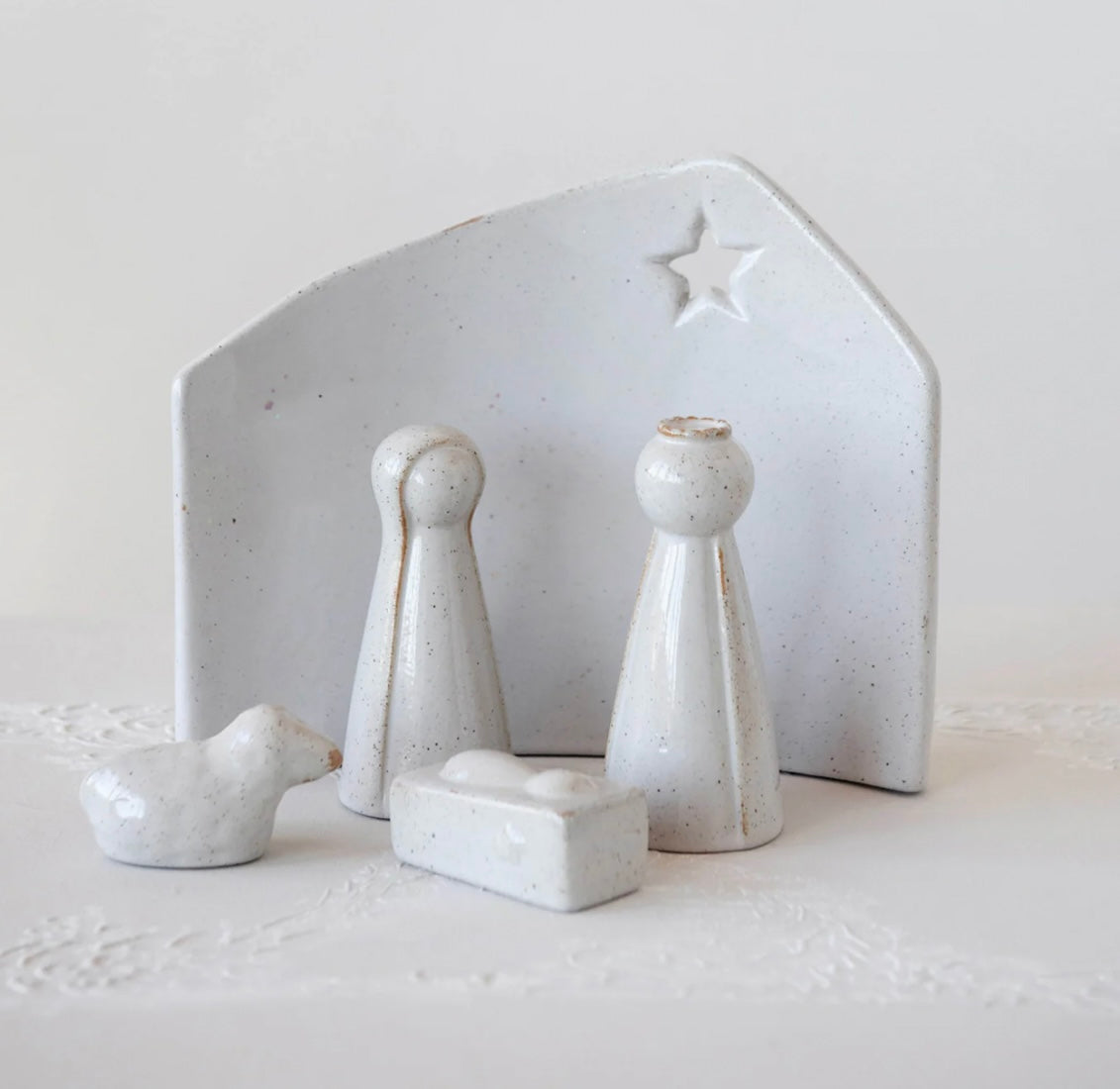 Stoneware Nativity