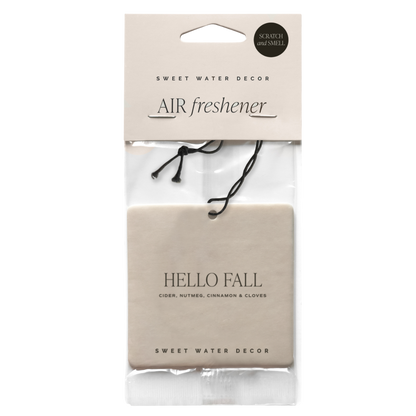 Hello Fall Hanging Air Freshener - Home Decor & Gifts