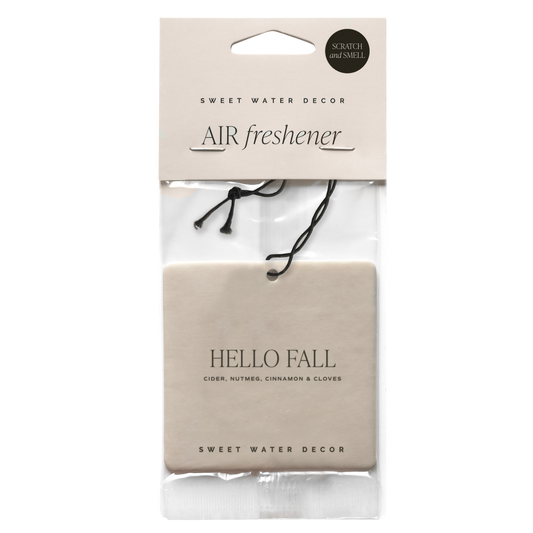 Hello Fall Hanging Air Freshener - Home Decor & Gifts