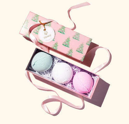 Christmas bath bomb set