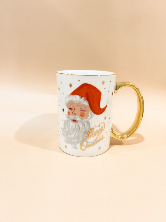 The Winking Santa mug