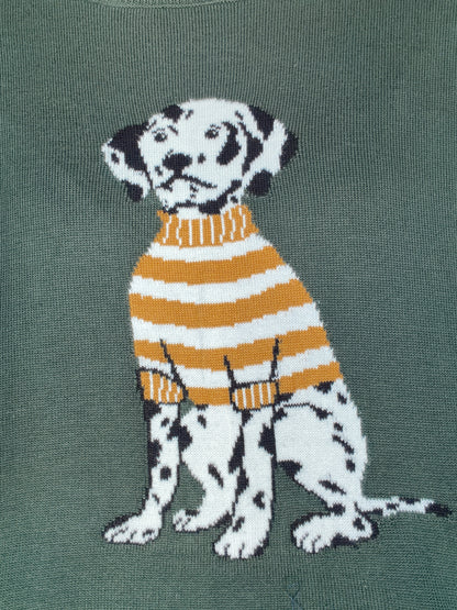 The Green Dalmatian Sweater