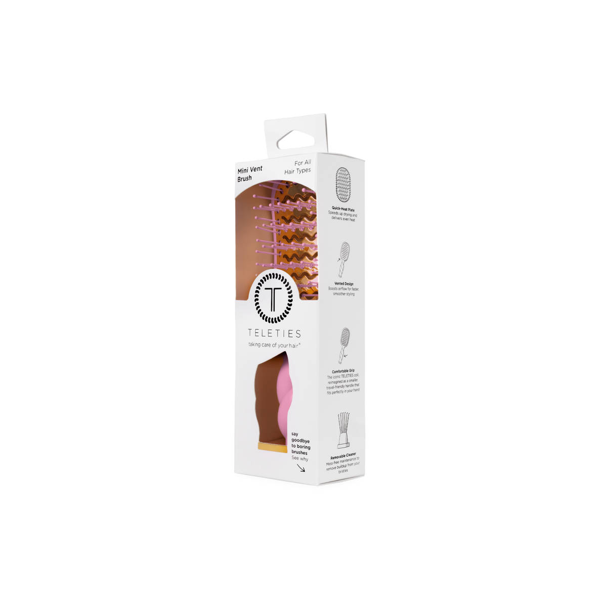 Mini Vent Brush | Bubblegum Pink