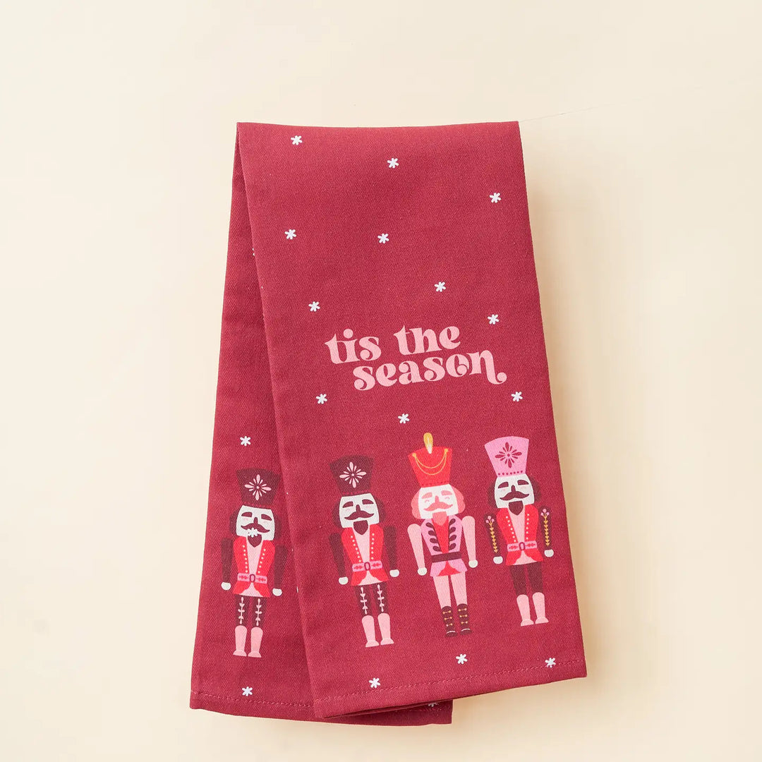 tis the season tea towel