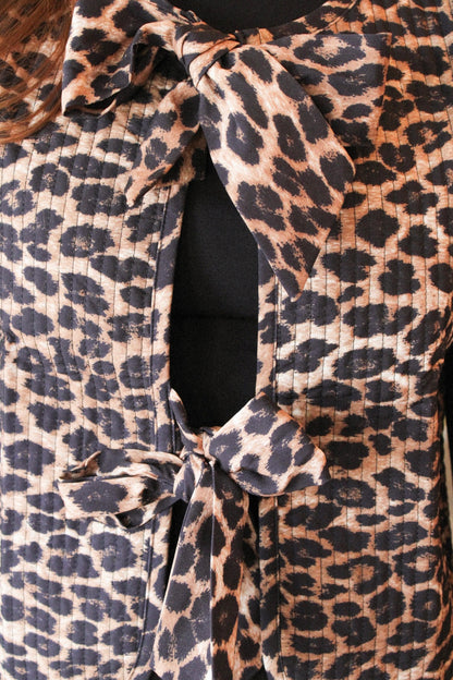 The Leopard Bow Vest