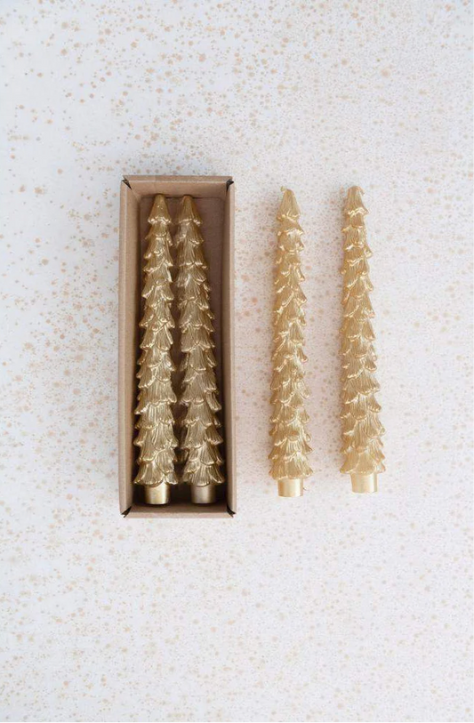 Unscented Tree Shaped Taper Candles