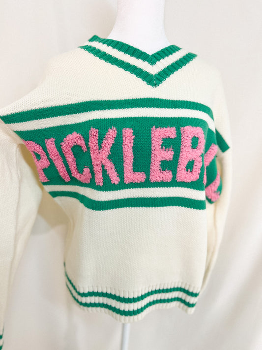 Pickle Ball Sweater Top