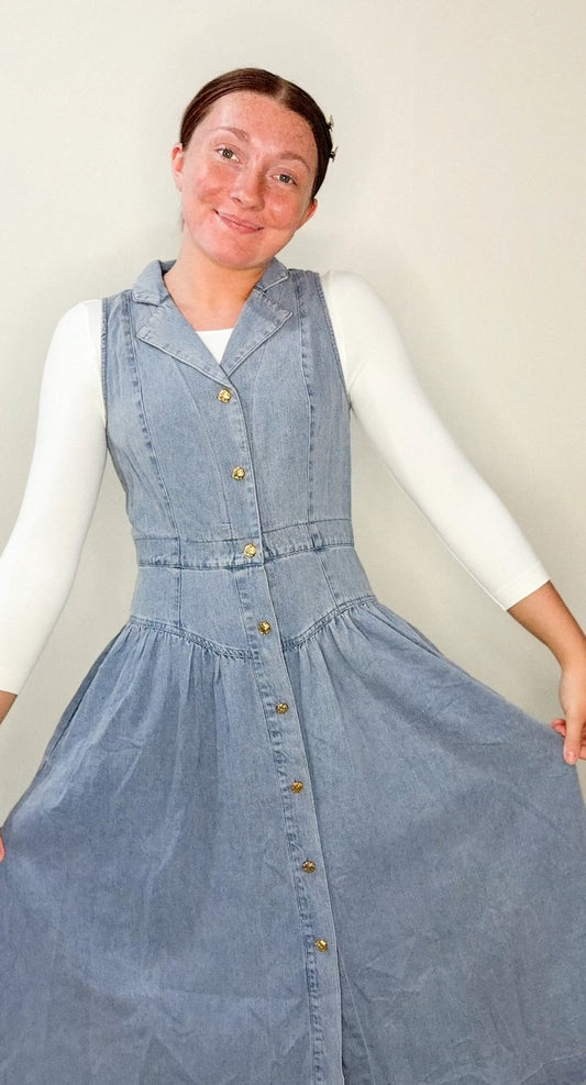 The Harper Denim Dress