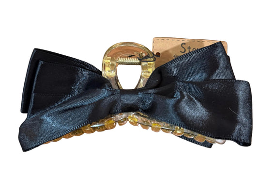 Black Bow Clip