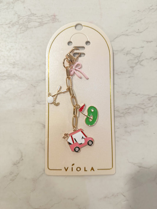 The Golf Cart Girl Bag Charm