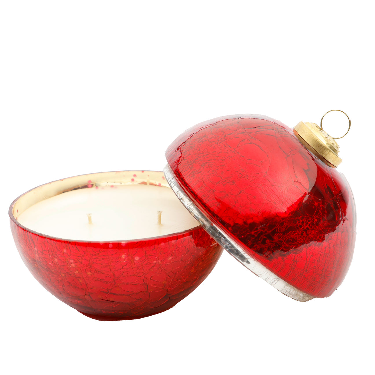 Noble Fir Glass Ornament Candle