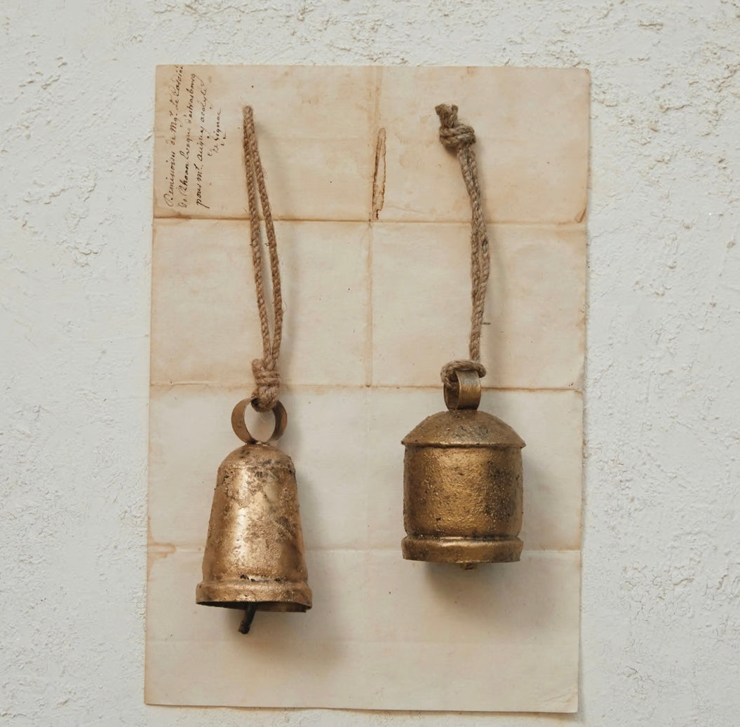 Antique Gold Metal Bell