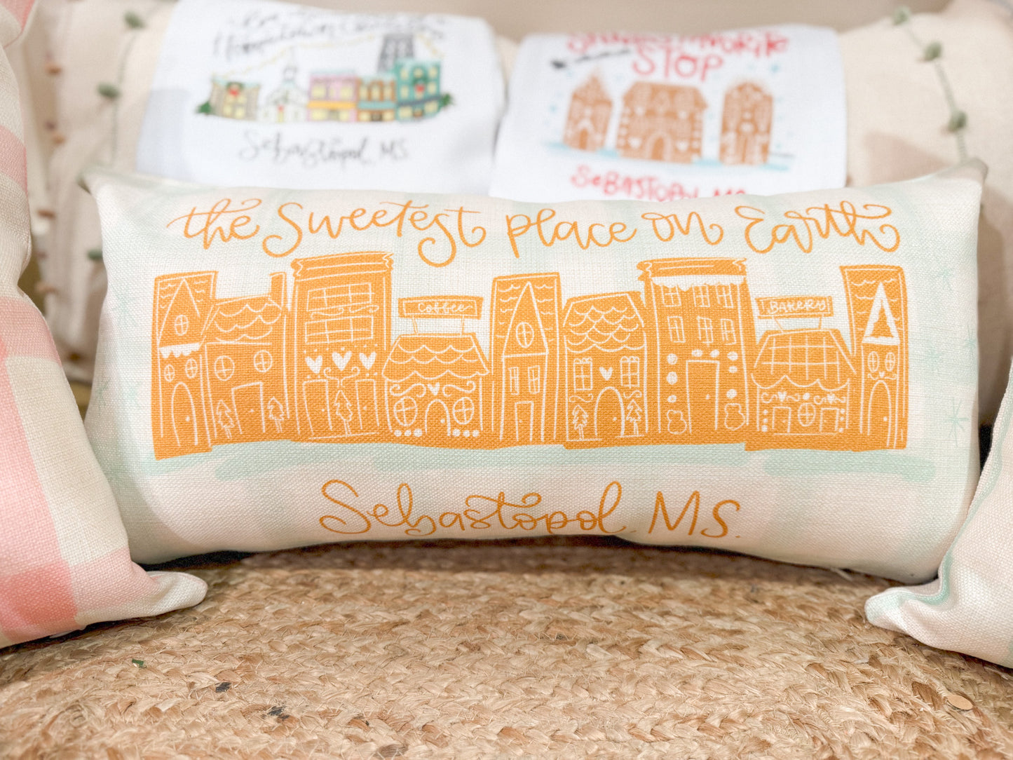 Sweetest Place Gingerbread Pillow