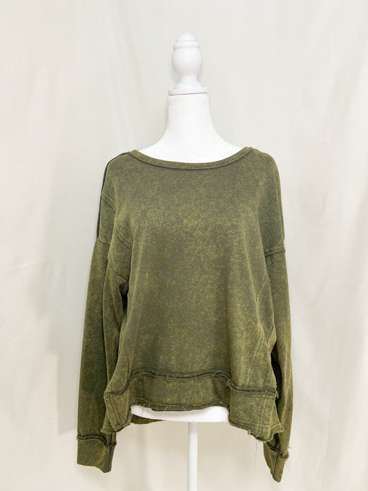 Vintage Solid Casual Knit Top