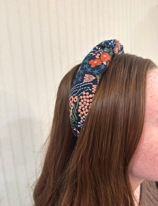 Embroidered Floral Headband