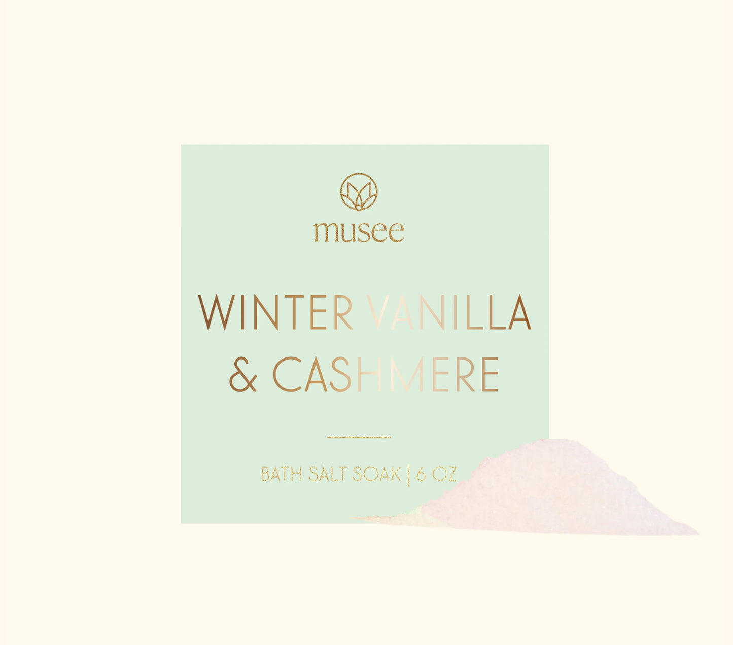 Musee — Winter Vanilla & Cashmere Mini Bath Salt Soak