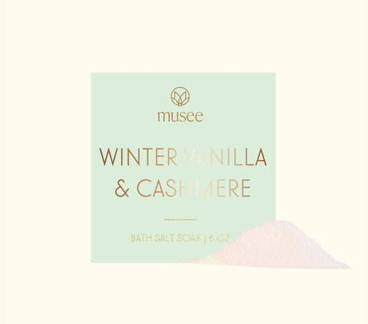 Musee — Winter Vanilla & Cashmere Mini Bath Salt Soak