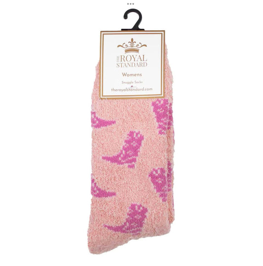 Cowgirl Boots Snuggle Socks — ONE SIZE