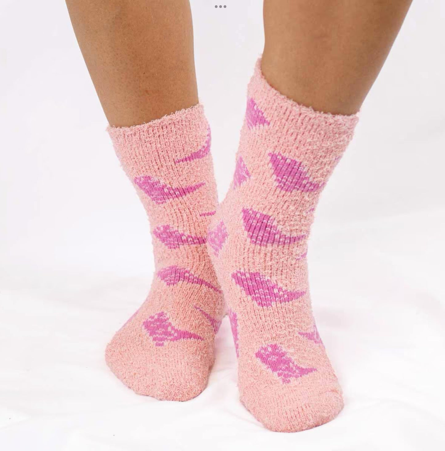 Cowgirl Boots Snuggle Socks — ONE SIZE