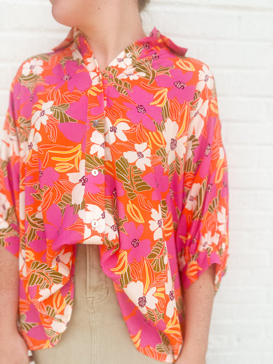 The Tropical floral top