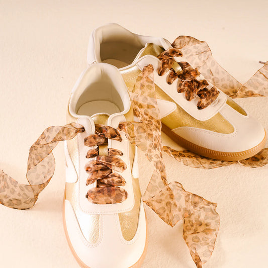 Sheer Cheetah Shoe Laces