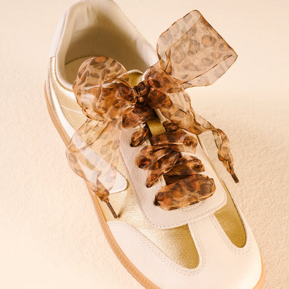 Sheer Cheetah Shoe Laces