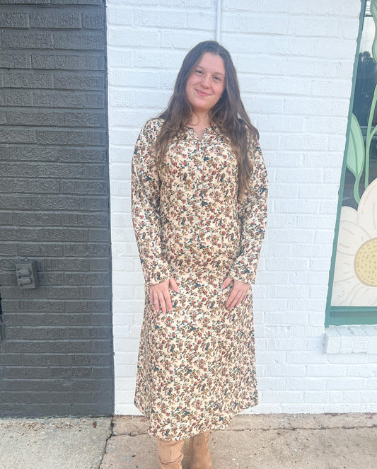 The Hayes Button Dress