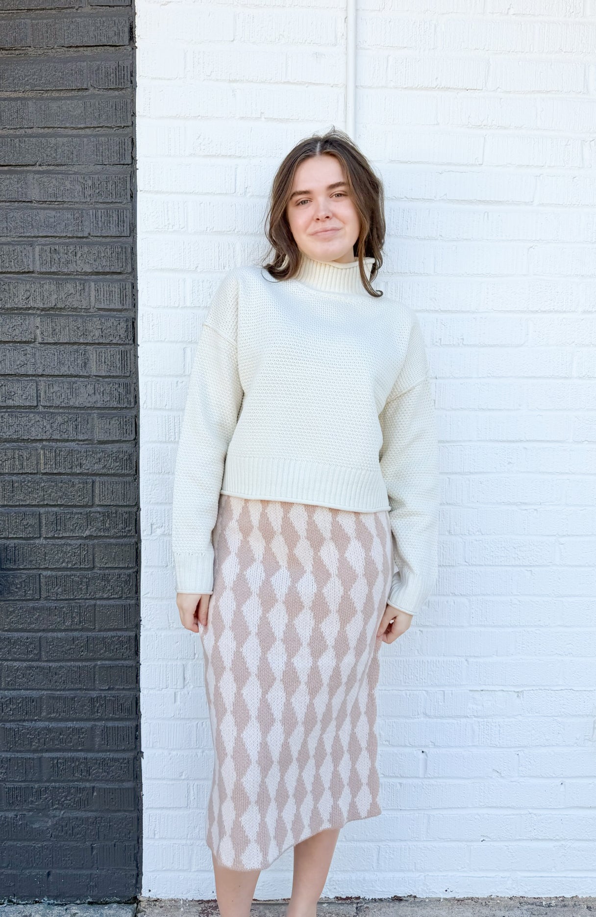 The Patch Sweater Skirt