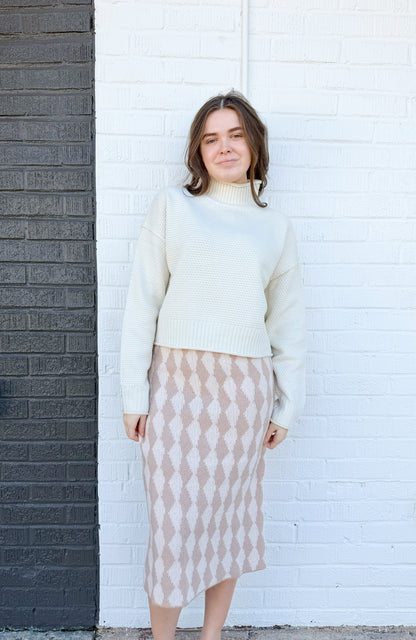 The Patch Sweater Skirt