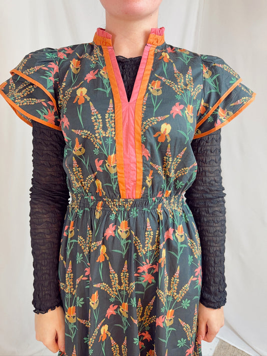 The Black Layering Mesh Top