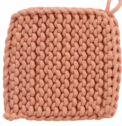 Cotton Crocheted Potholder- 4 Colors