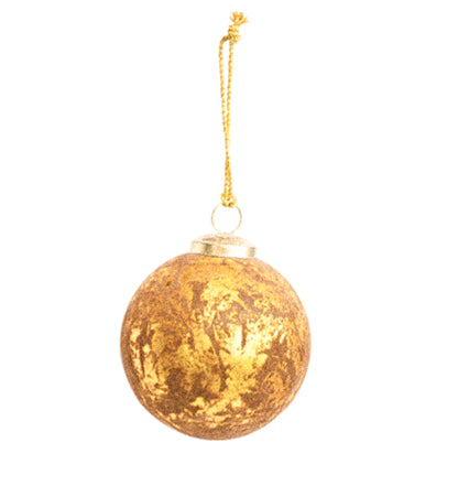 Round flocked ornament