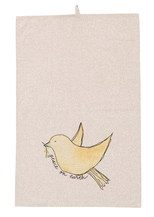 Peace on Earth - tea towel