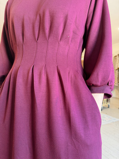 The Kara Dress in Wine