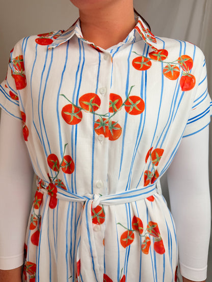 The Bea Tomato Dress