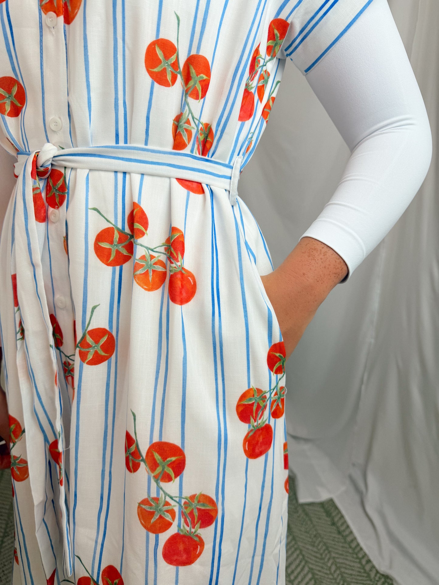 The Bea Tomato Dress