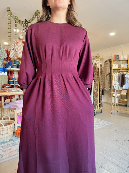 The Kara Dress in Wine