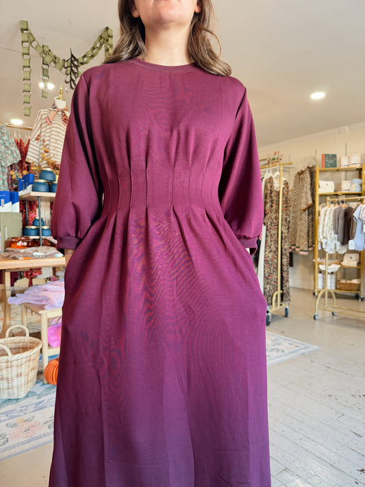 The Kara Dress in Wine *PRE-ORDER*