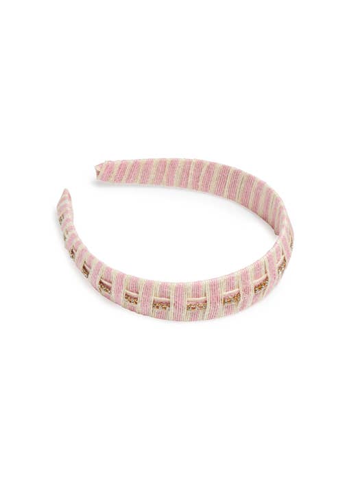 BLUSH LINEN HEADBAND