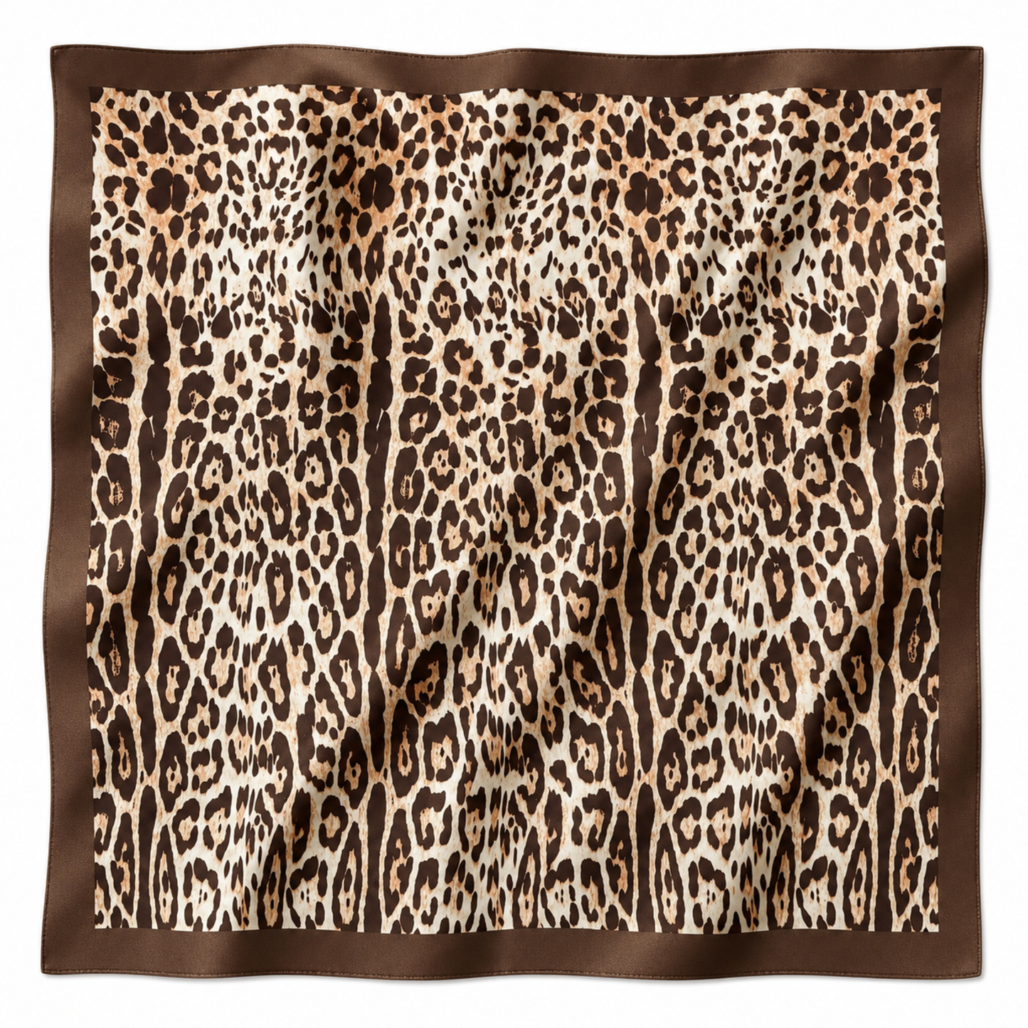 Leopard Satin Scarf