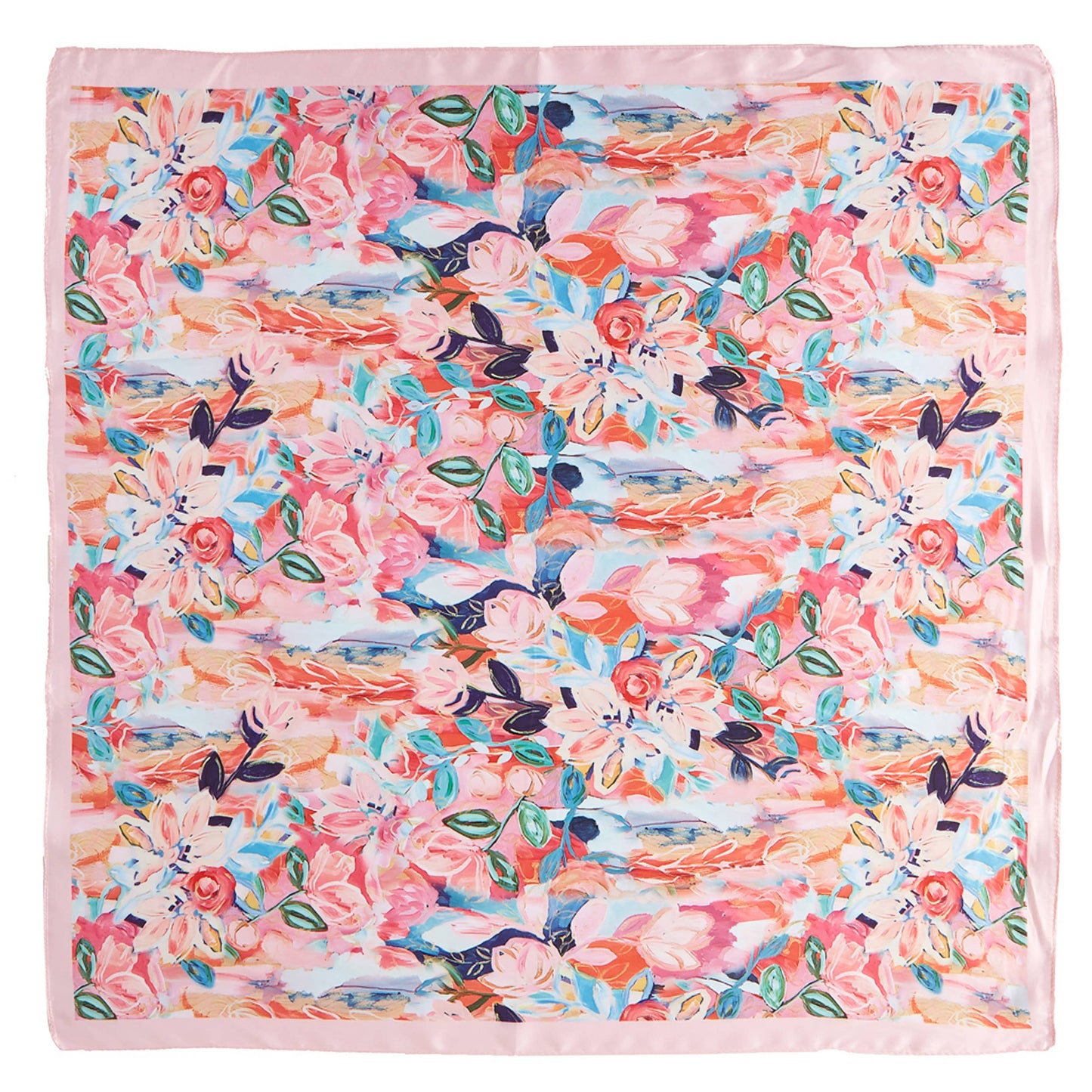 Blush Summer Flower Bandana Scarf
