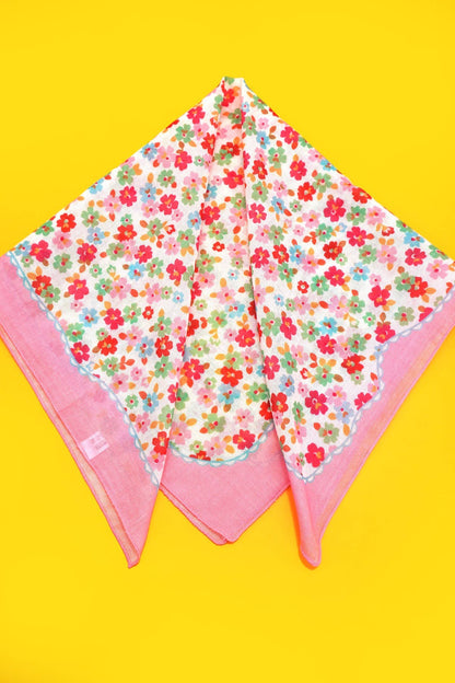 DITSY PRINT SILKY FEELING BANDANA SCARF