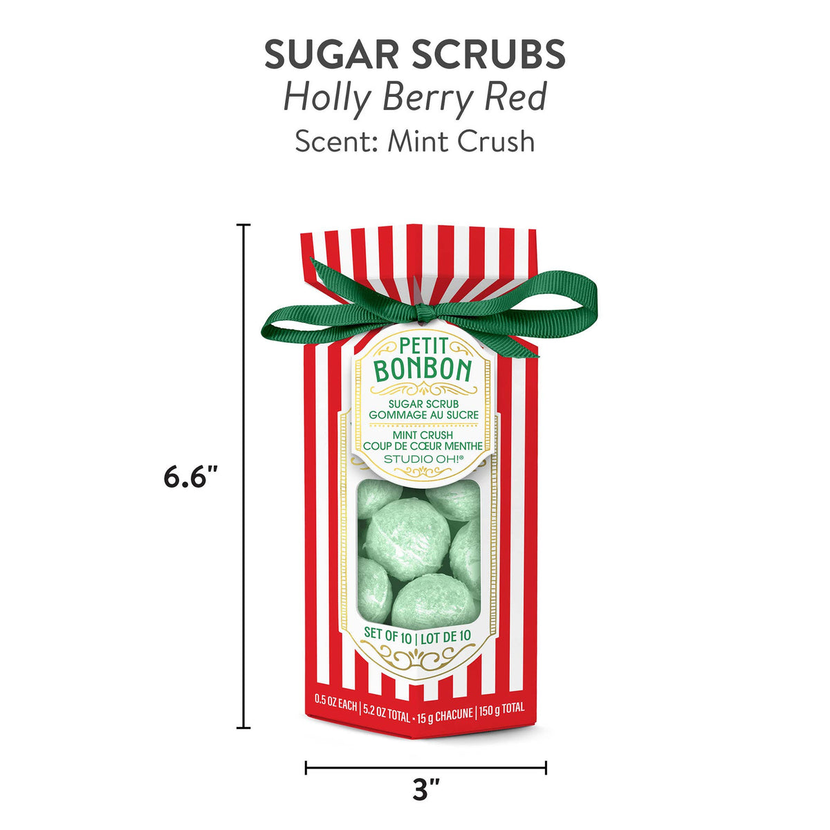 Petit Bonbon Holly Berry Red Sugar Scrub