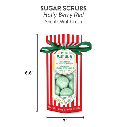 Petit Bonbon Holly Berry Red Sugar Scrub