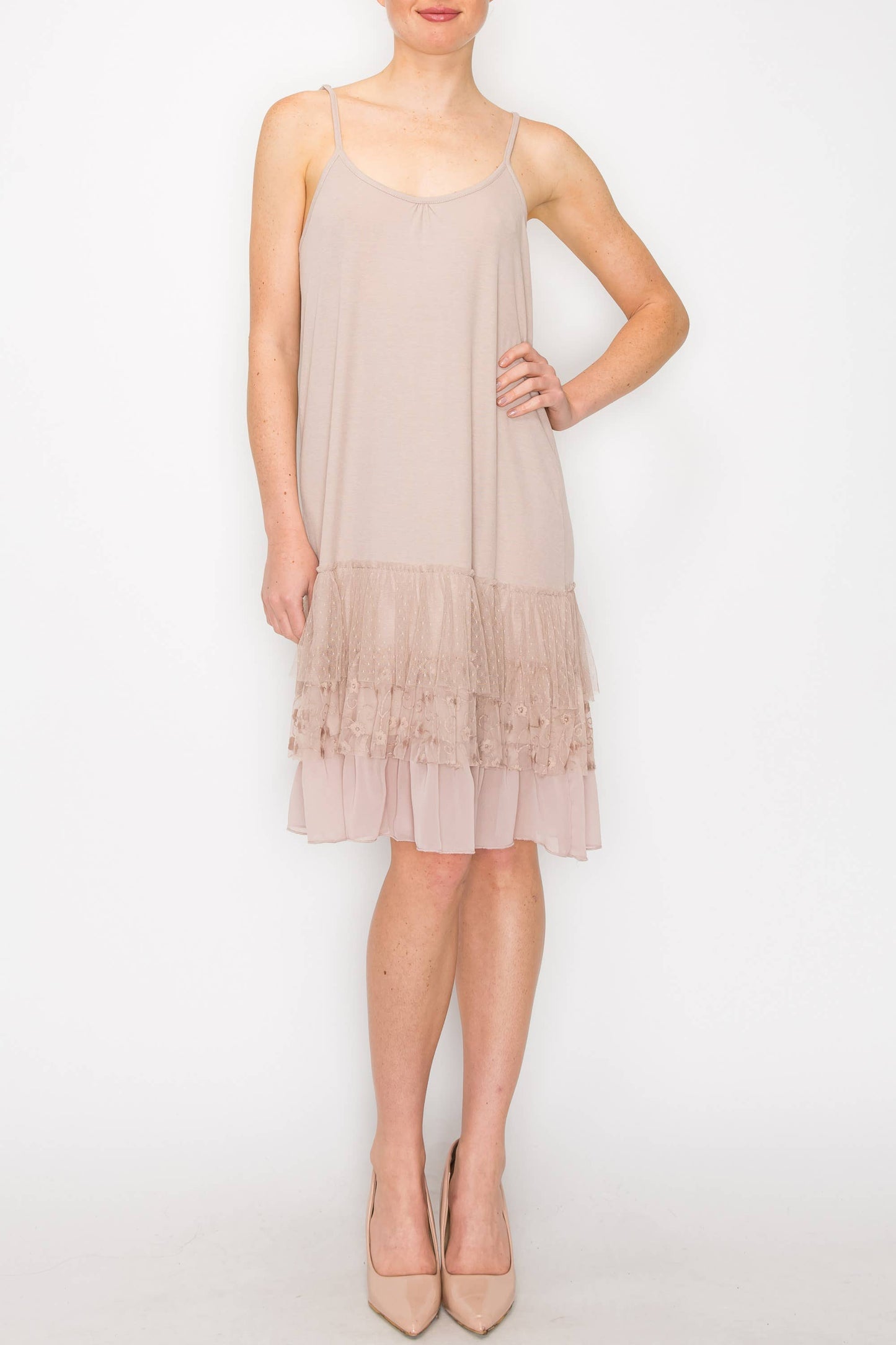 Taupe Slip Extender Dress