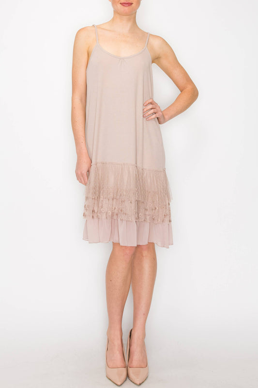 Taupe Slip Extender Dress